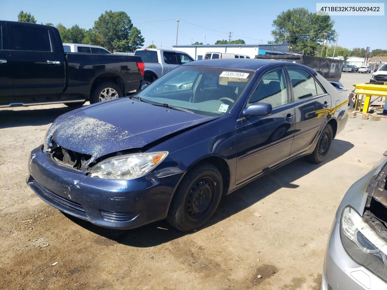 2005 Toyota Camry Le VIN: 4T1BE32K75U029422 Lot: 73357554