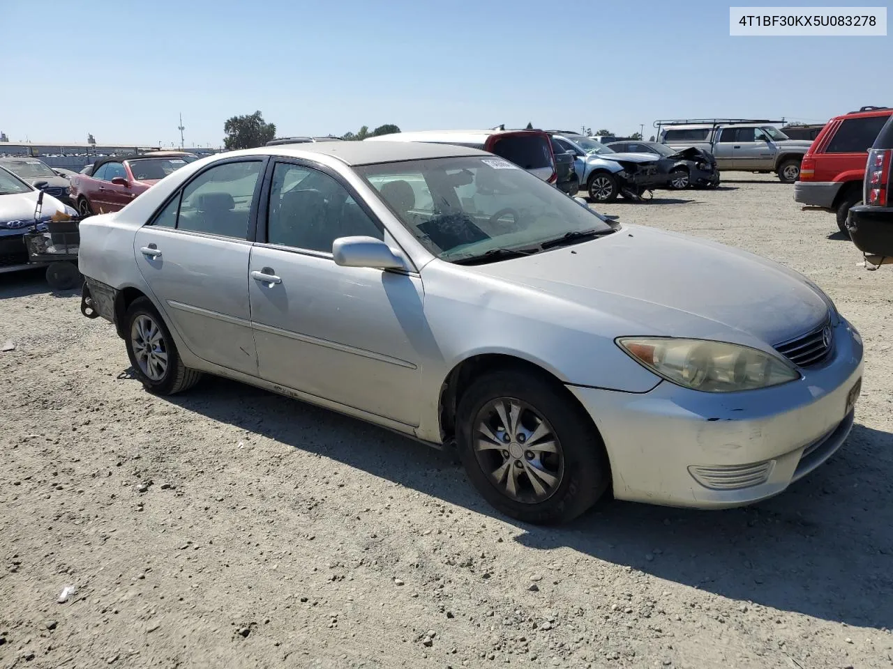 2005 Toyota Camry Le VIN: 4T1BF30KX5U083278 Lot: 73435664