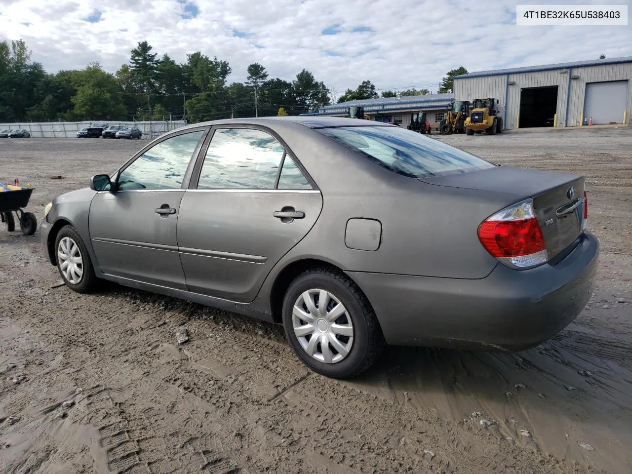 2005 Toyota Camry Le VIN: 4T1BE32K65U538403 Lot: 73636034