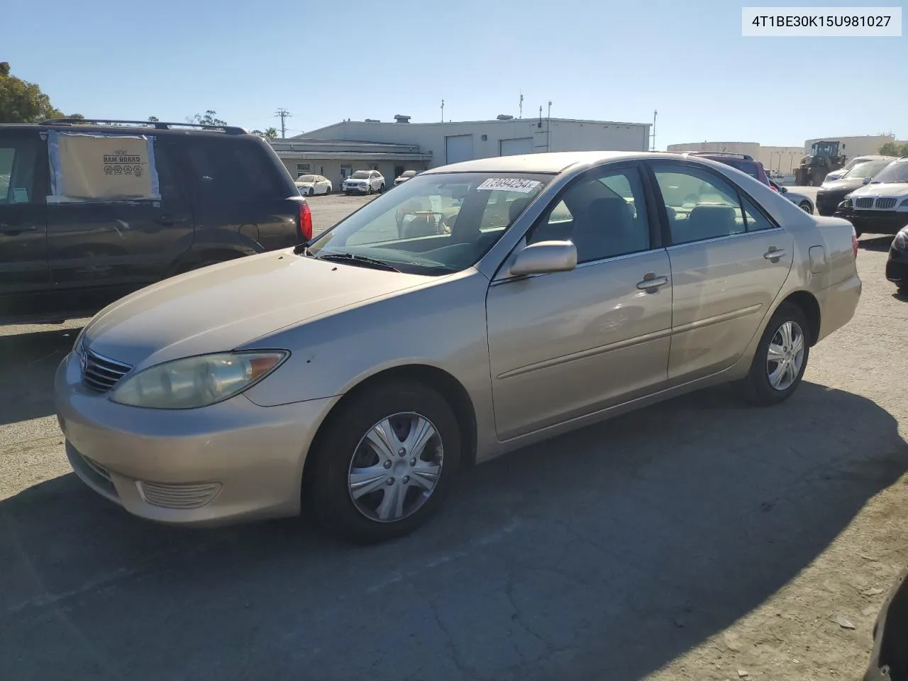 2005 Toyota Camry Le VIN: 4T1BE30K15U981027 Lot: 73694254