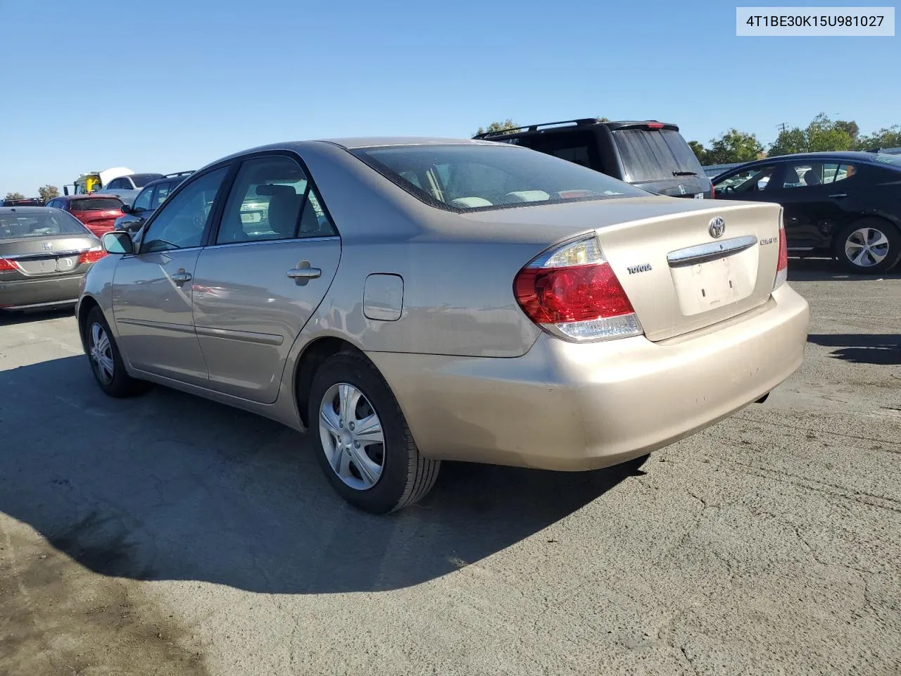 2005 Toyota Camry Le VIN: 4T1BE30K15U981027 Lot: 73694254