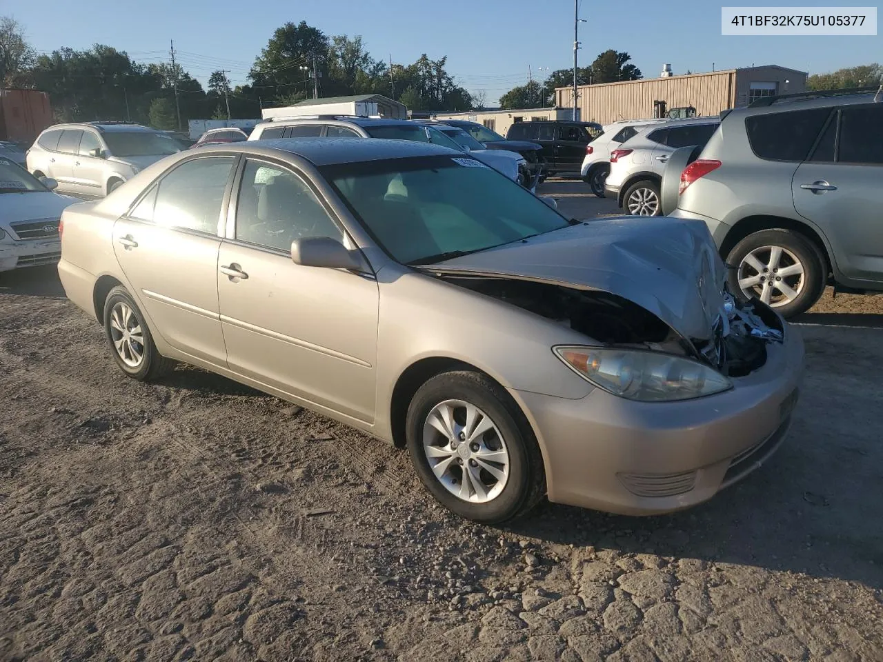 2005 Toyota Camry Le VIN: 4T1BF32K75U105377 Lot: 74310514