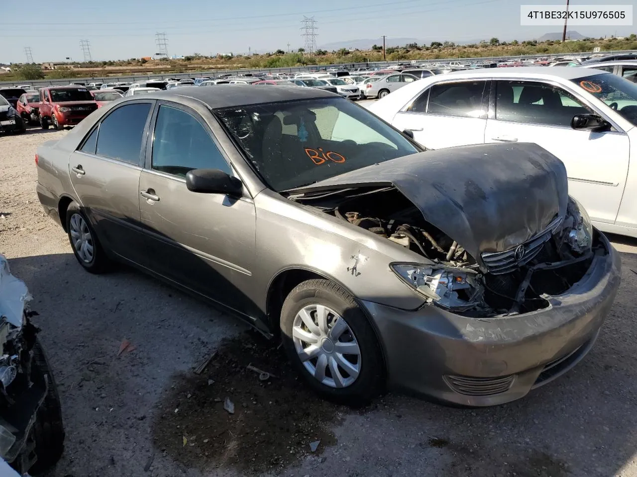 2005 Toyota Camry Le VIN: 4T1BE32K15U976505 Lot: 74455264