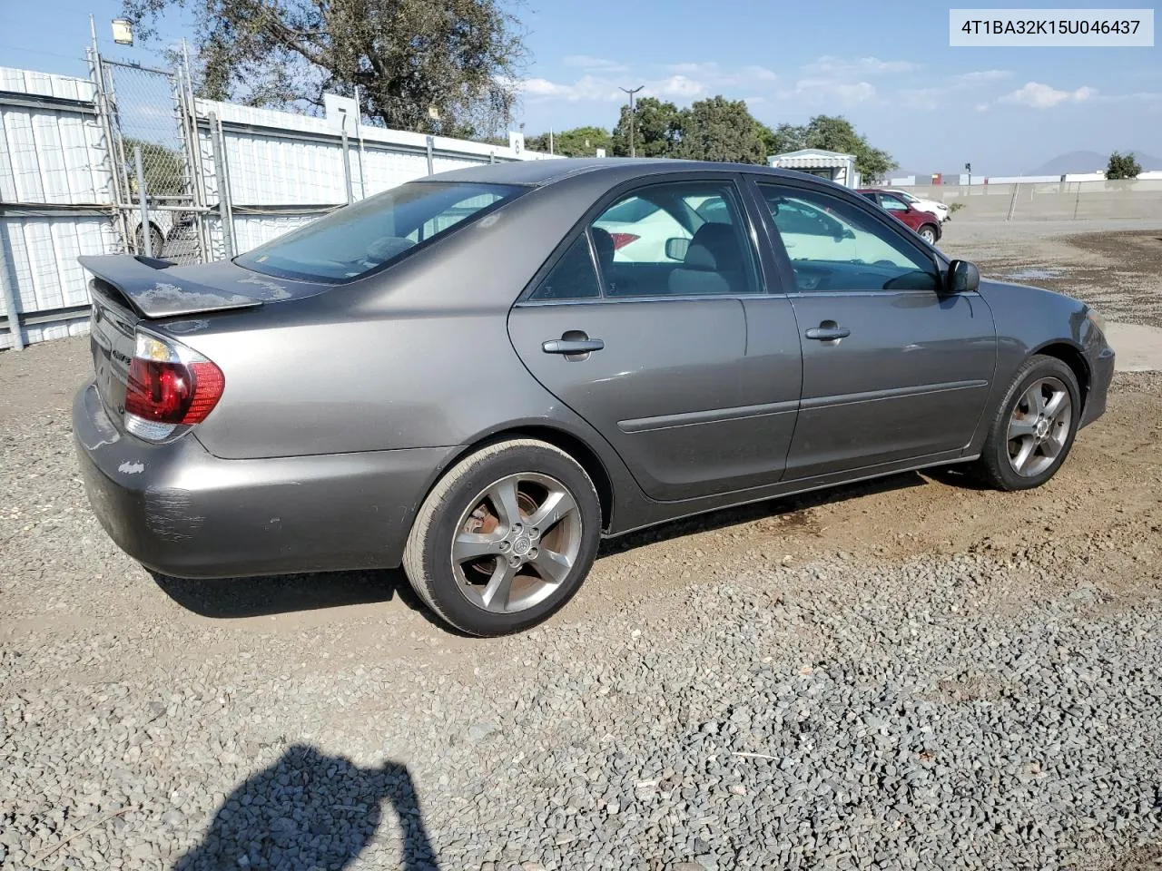 2005 Toyota Camry Se VIN: 4T1BA32K15U046437 Lot: 74550504