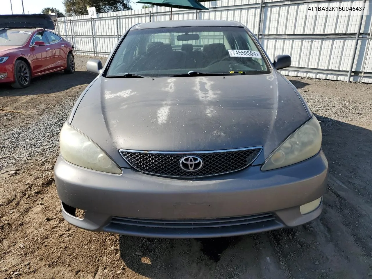 2005 Toyota Camry Se VIN: 4T1BA32K15U046437 Lot: 74550504