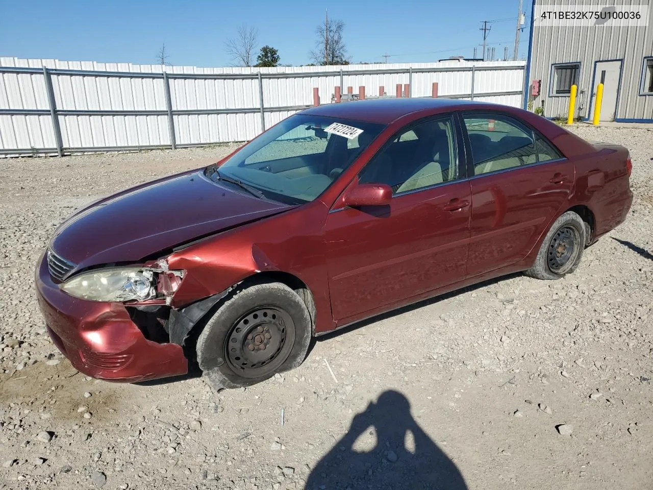 2005 Toyota Camry Le VIN: 4T1BE32K75U100036 Lot: 74727224