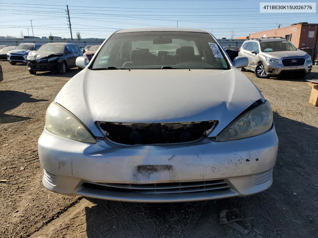 2005 Toyota Camry Le VIN: 4T1BE30K15U026776 Lot: 74837154