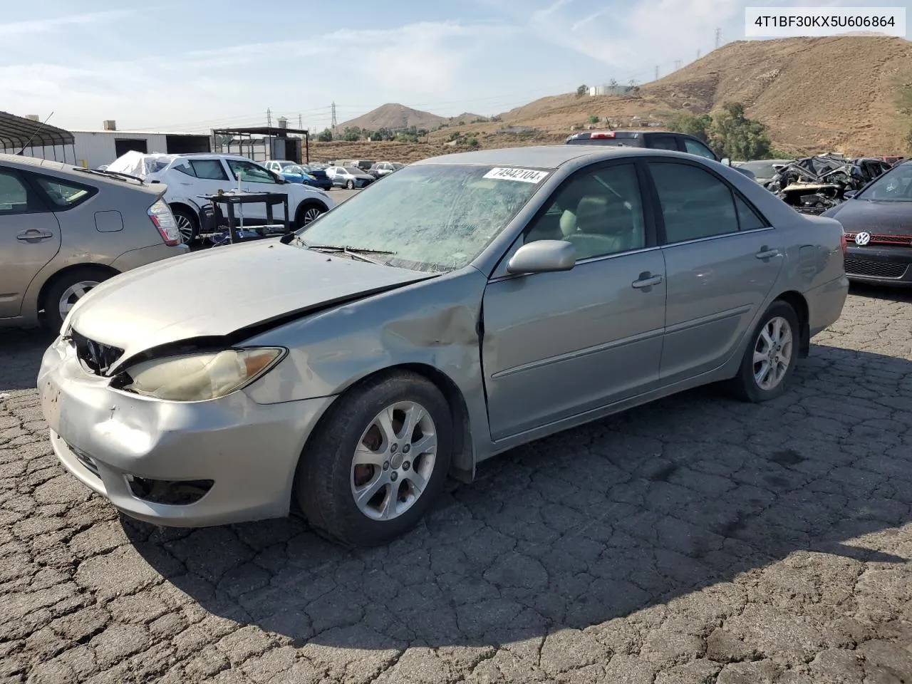 2005 Toyota Camry Le VIN: 4T1BF30KX5U606864 Lot: 74942104