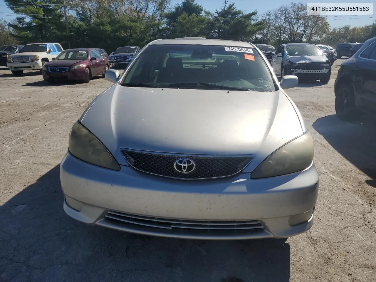 2005 Toyota Camry Le VIN: 4T1BE32K55U551563 Lot: 74970514