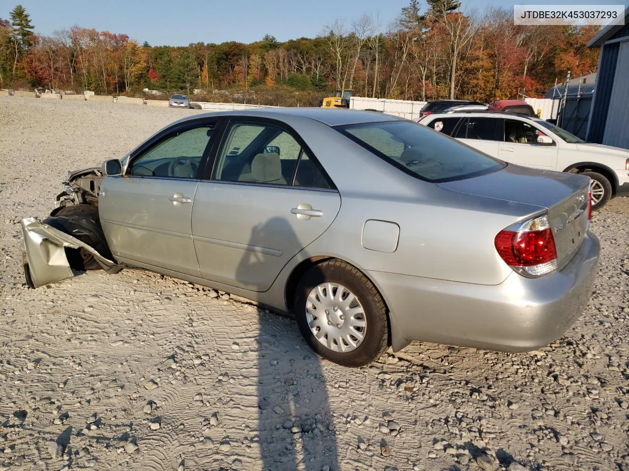 2005 Toyota Camry Le VIN: JTDBE32K453037293 Lot: 75129774