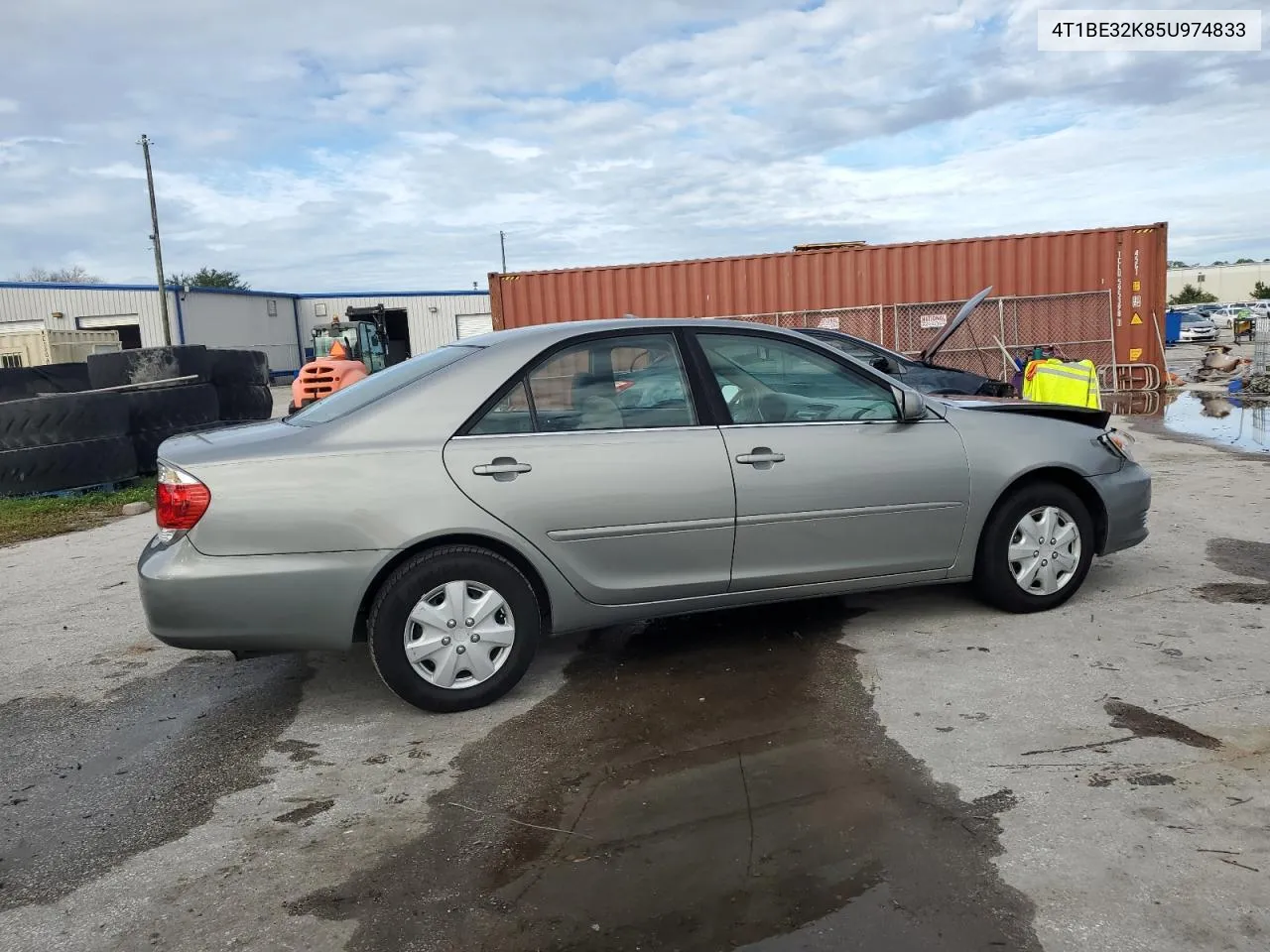 2005 Toyota Camry Le VIN: 4T1BE32K85U974833 Lot: 75181094