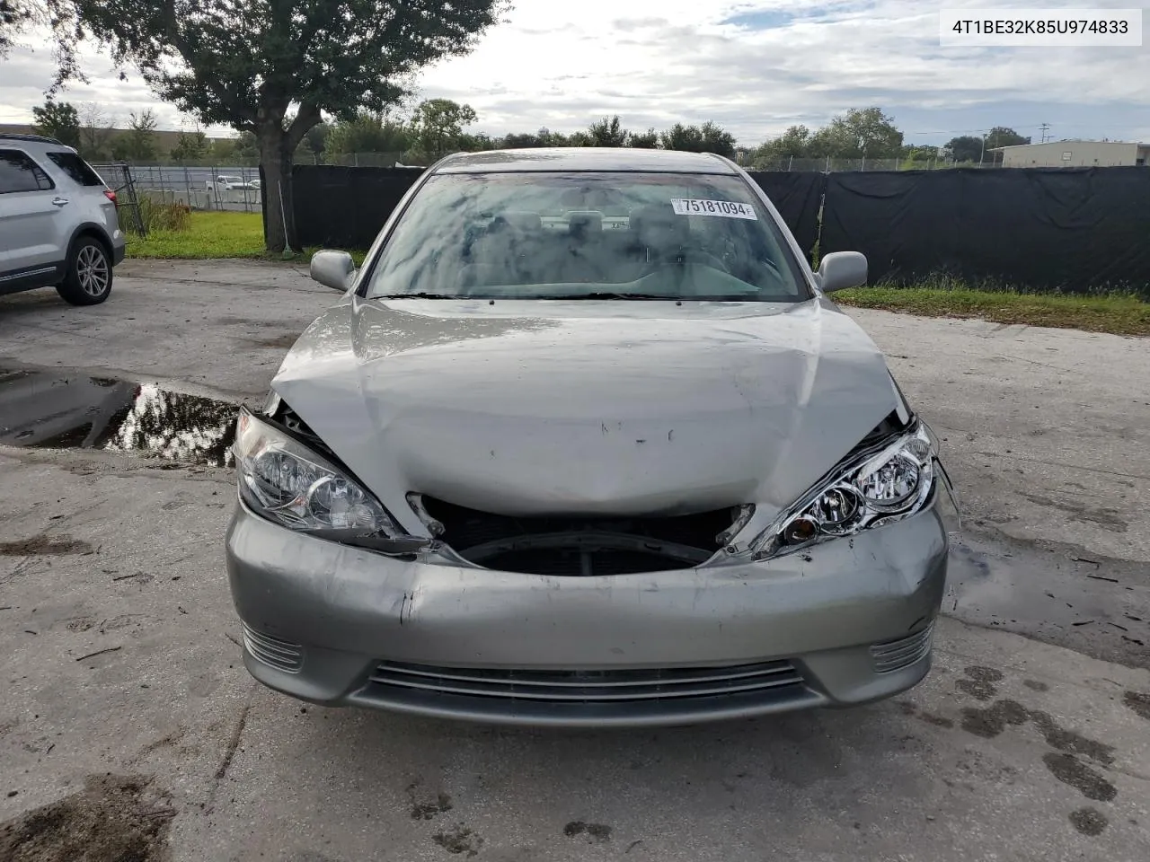 2005 Toyota Camry Le VIN: 4T1BE32K85U974833 Lot: 75181094