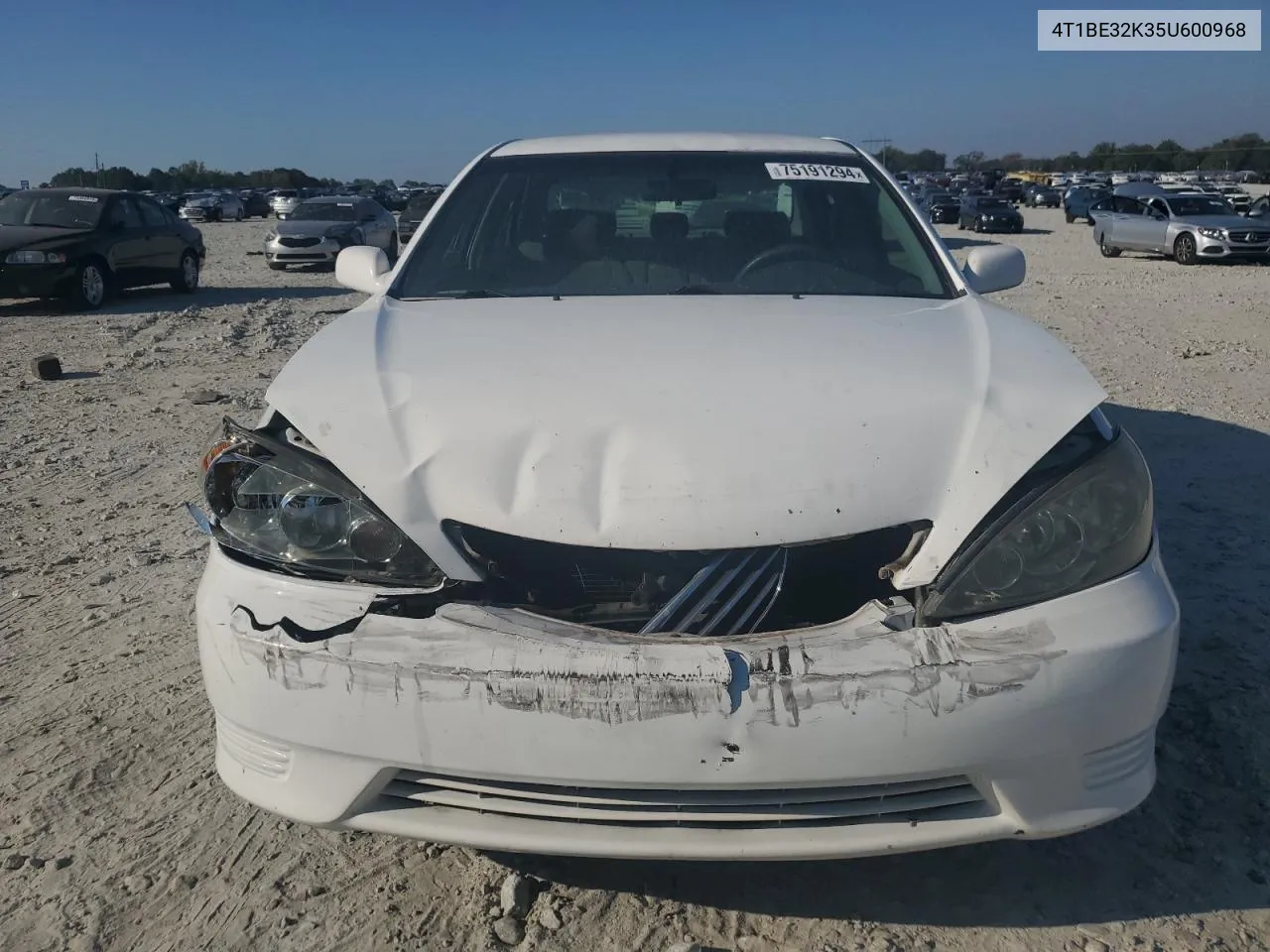 2005 Toyota Camry Le VIN: 4T1BE32K35U600968 Lot: 75191294