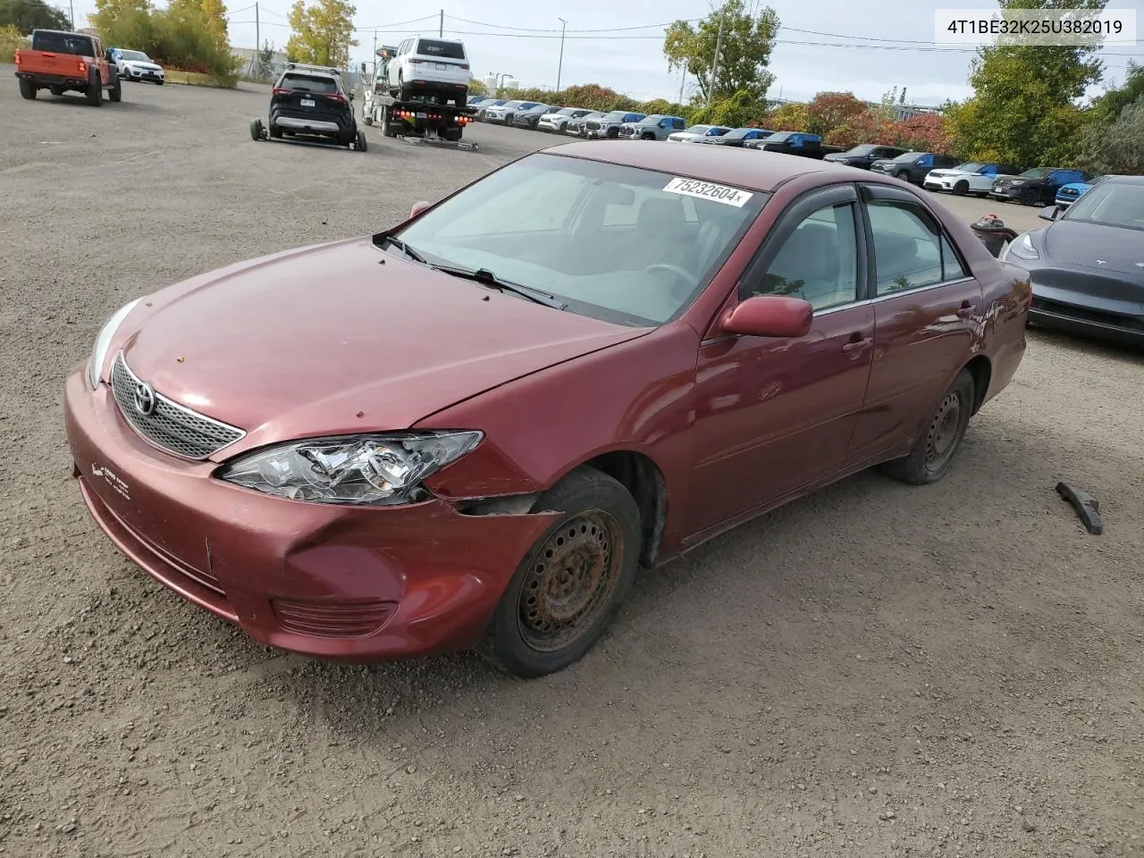 2005 Toyota Camry Le VIN: 4T1BE32K25U382019 Lot: 75232604