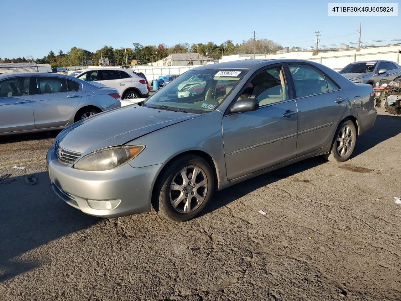 2005 Toyota Camry Le VIN: 4T1BF30K45U605824 Lot: 75596334