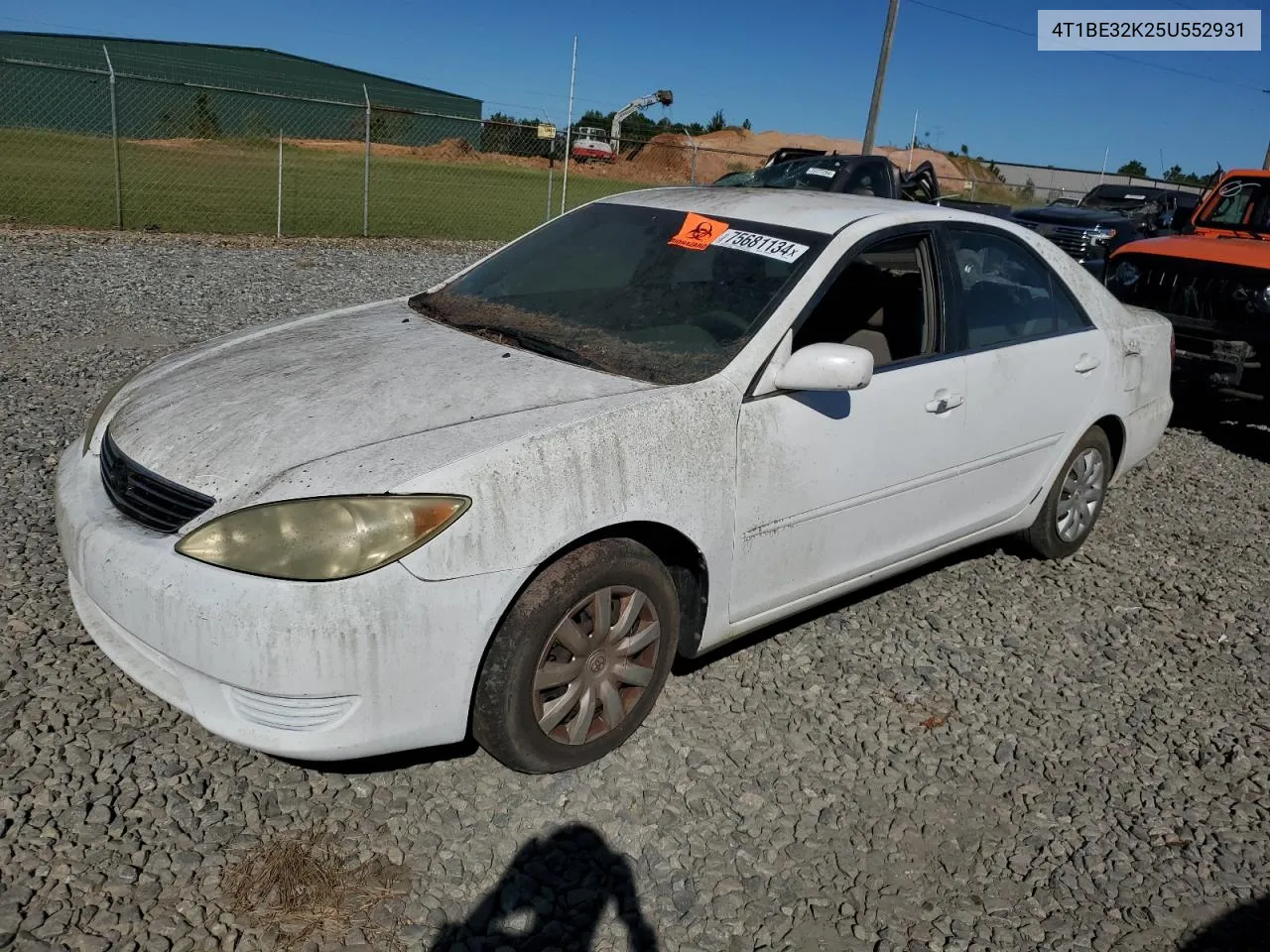 2005 Toyota Camry Le VIN: 4T1BE32K25U552931 Lot: 75681134