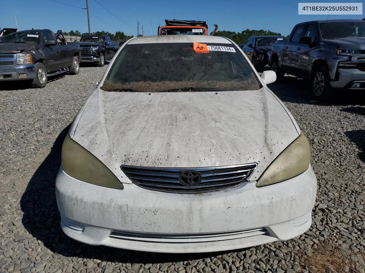 2005 Toyota Camry Le VIN: 4T1BE32K25U552931 Lot: 75681134