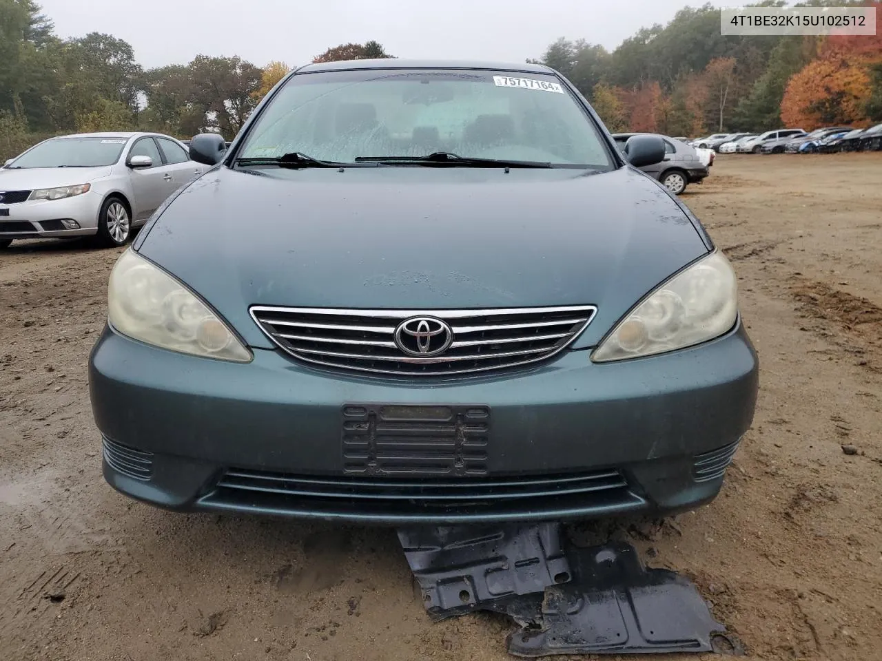 4T1BE32K15U102512 2005 Toyota Camry Le