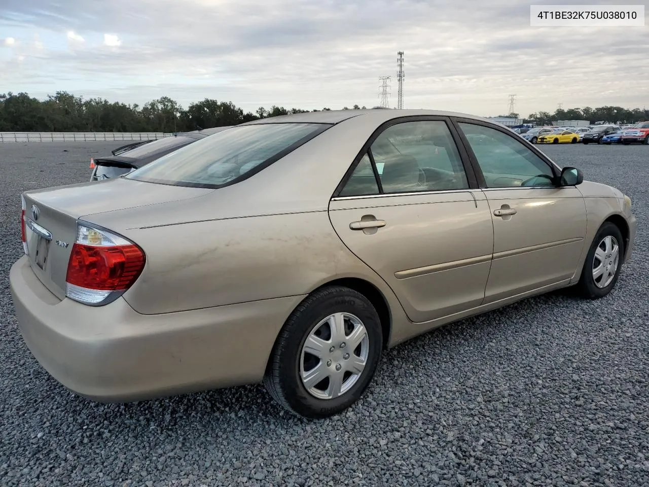 2005 Toyota Camry Le VIN: 4T1BE32K75U038010 Lot: 75818834