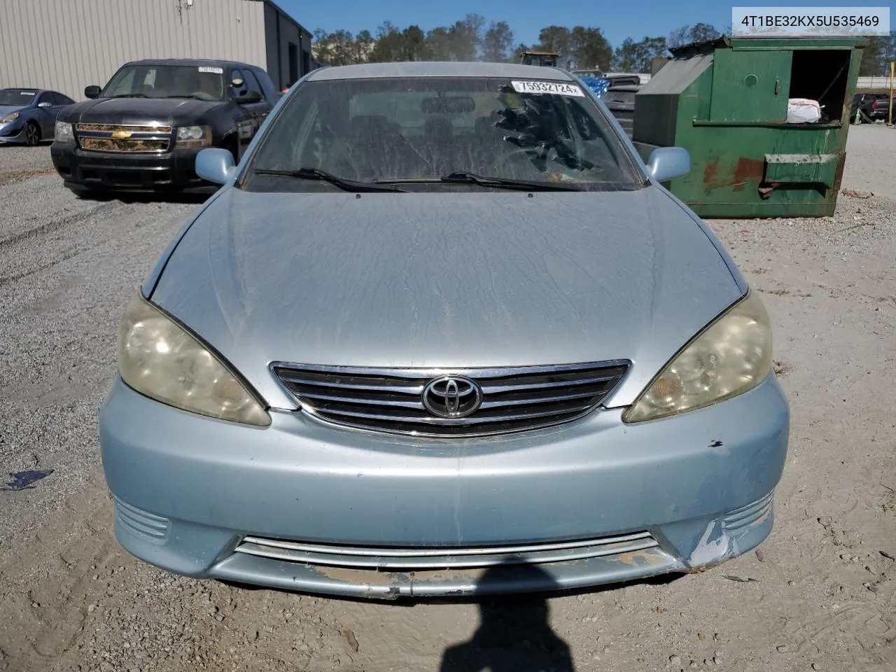 2005 Toyota Camry Le VIN: 4T1BE32KX5U535469 Lot: 75932724