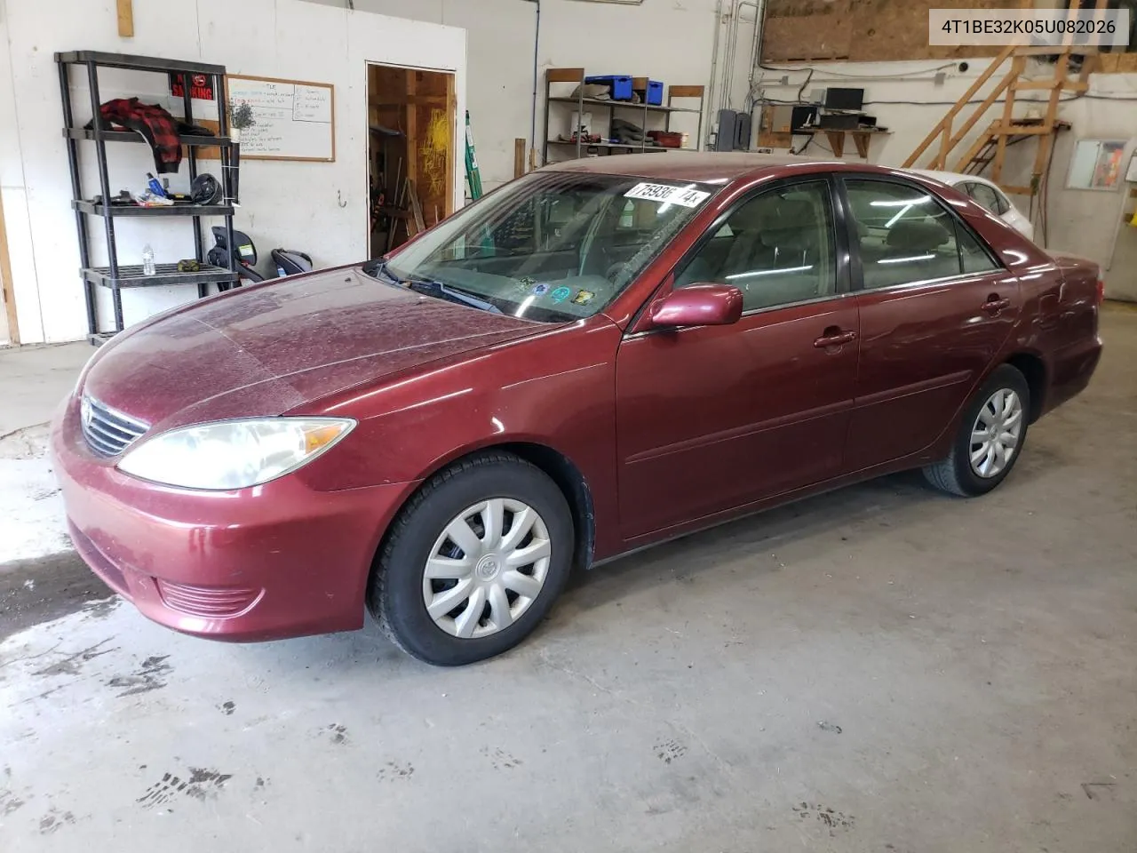 2005 Toyota Camry Le VIN: 4T1BE32K05U082026 Lot: 75936874