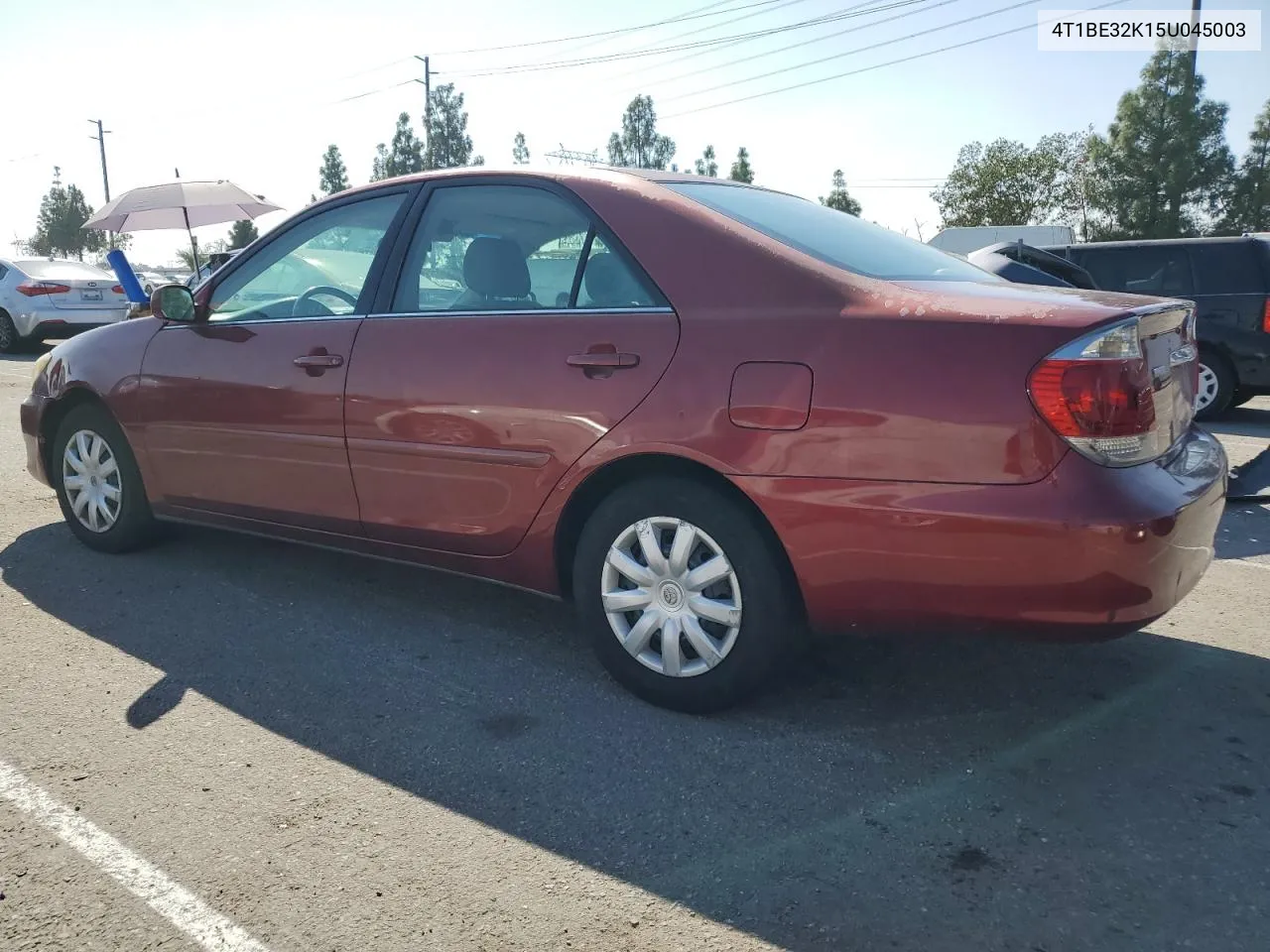 2005 Toyota Camry Le VIN: 4T1BE32K15U045003 Lot: 75961844