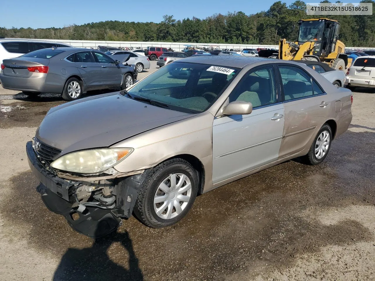 2005 Toyota Camry Le VIN: 4T1BE32K15U518625 Lot: 76284464