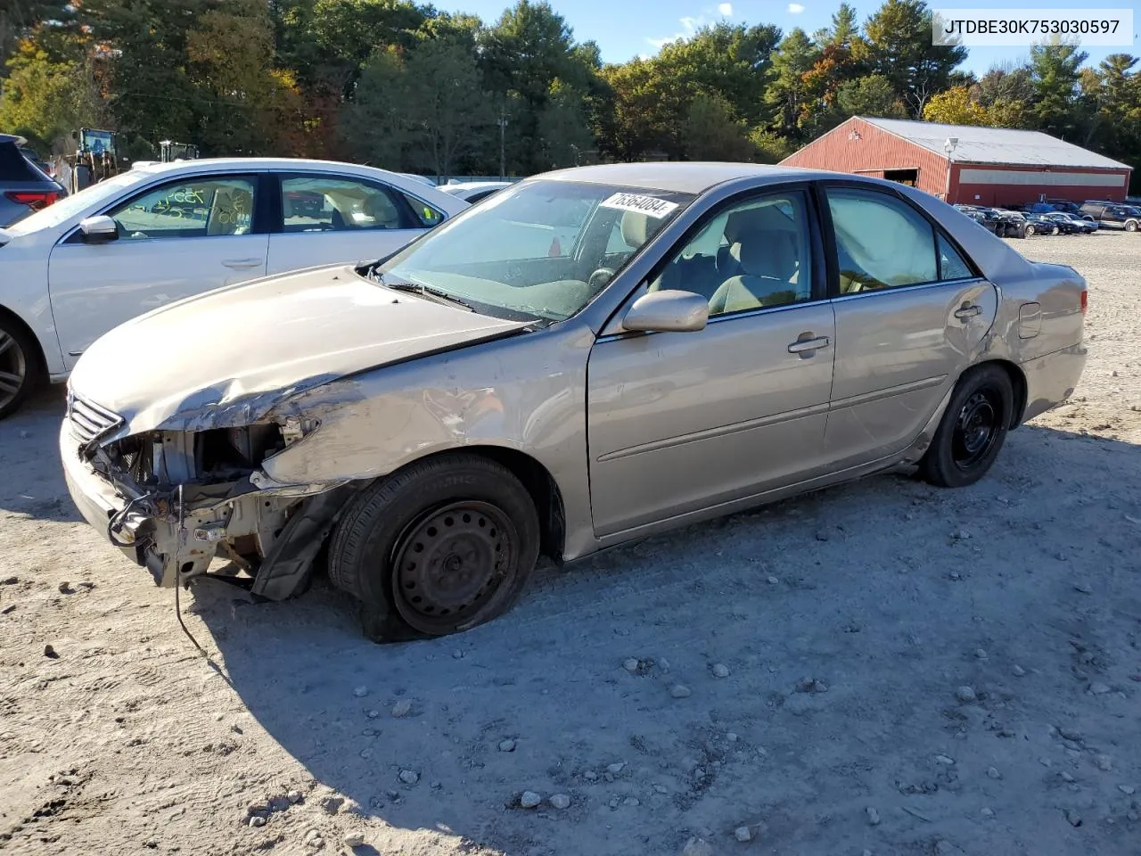 2005 Toyota Camry Le VIN: JTDBE30K753030597 Lot: 76364084