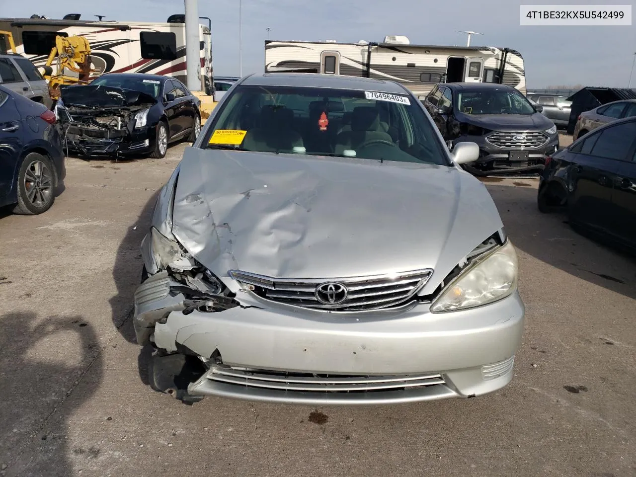 2005 Toyota Camry Le VIN: 4T1BE32KX5U542499 Lot: 76496403