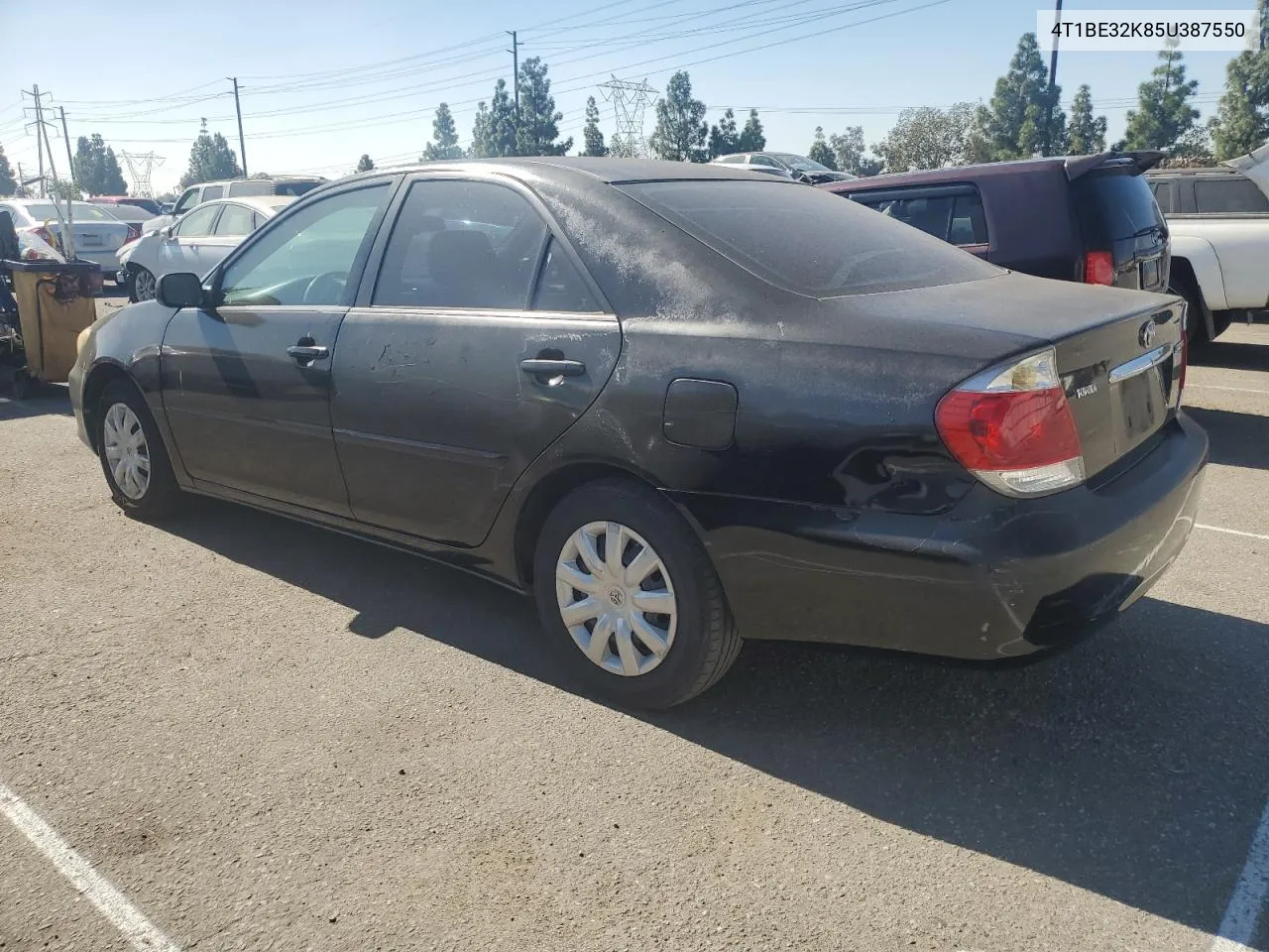 2005 Toyota Camry Le VIN: 4T1BE32K85U387550 Lot: 77123474