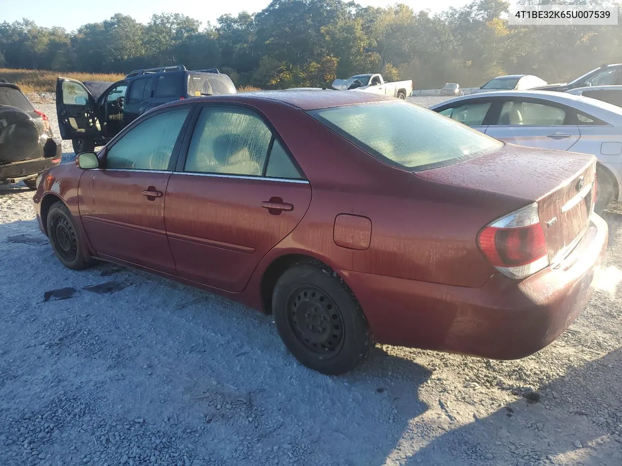 2005 Toyota Camry Le VIN: 4T1BE32K65U007539 Lot: 77243274