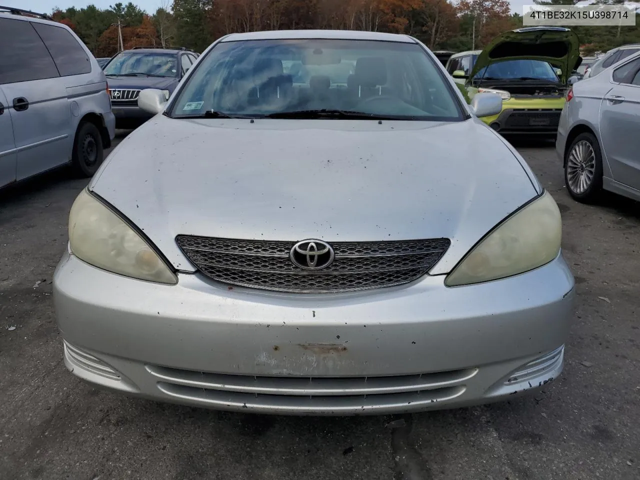 2005 Toyota Camry Le VIN: 4T1BE32K15U398714 Lot: 77254104