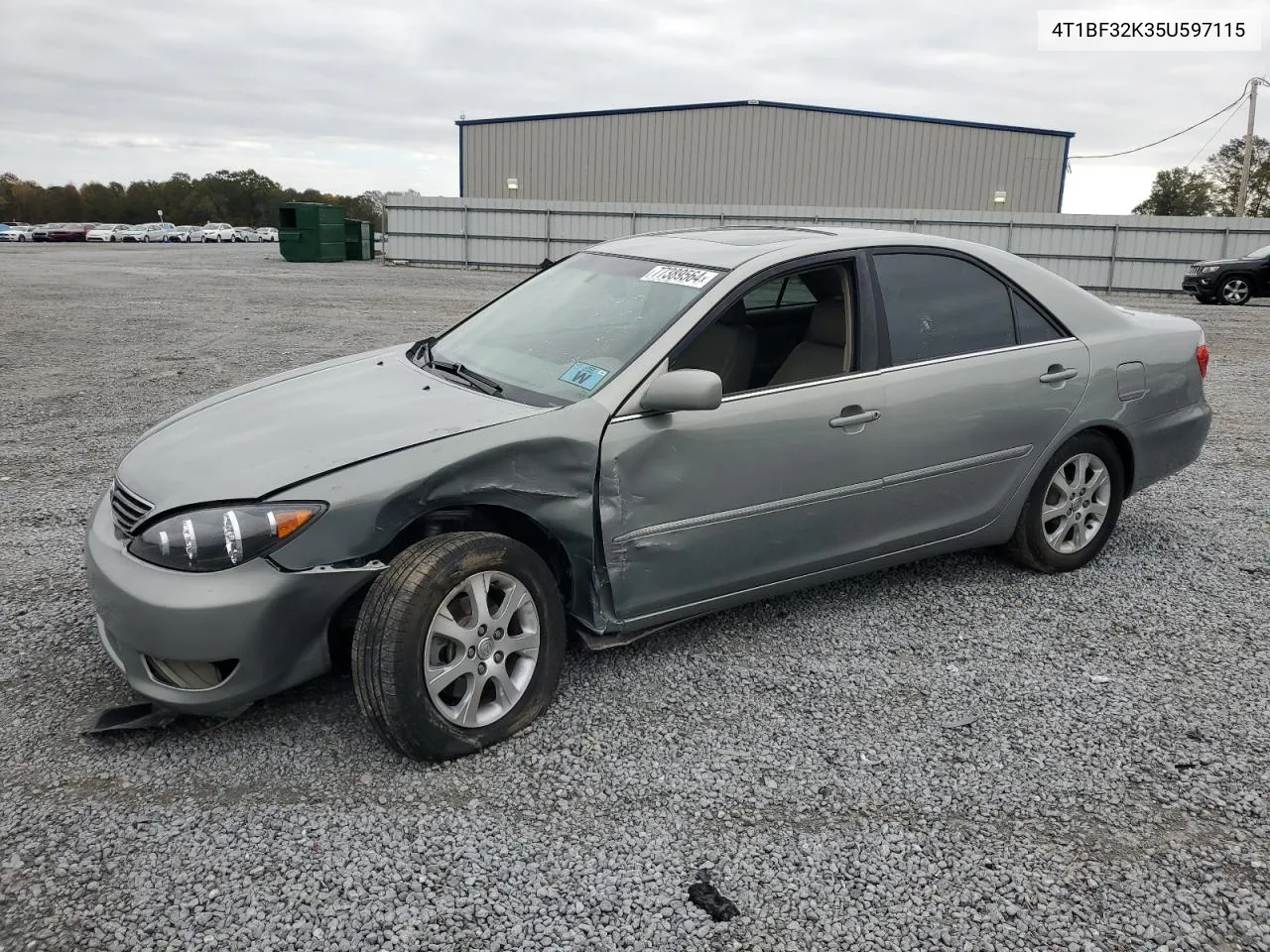 2005 Toyota Camry Le VIN: 4T1BF32K35U597115 Lot: 77389564