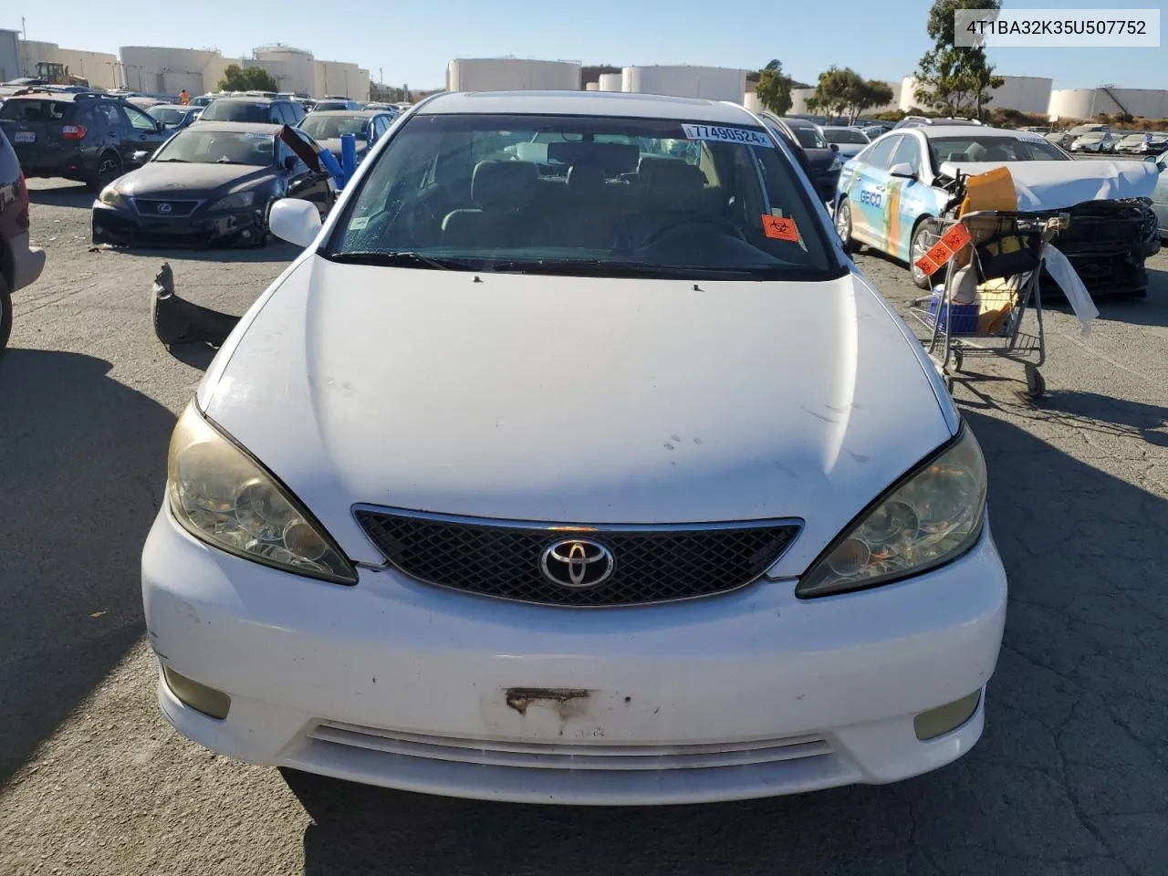 4T1BA32K35U507752 2005 Toyota Camry Se