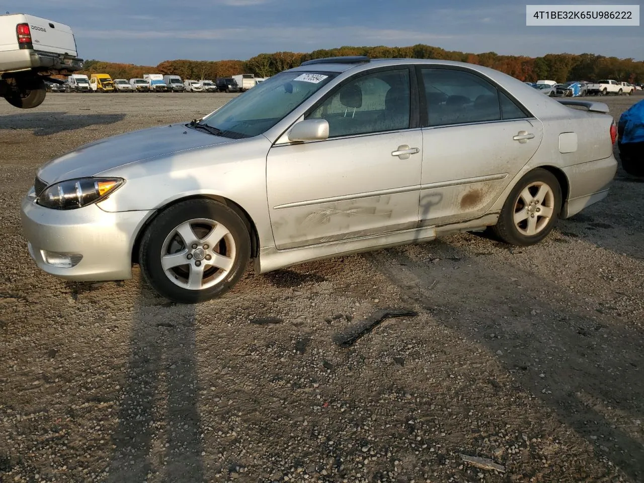 2005 Toyota Camry Le VIN: 4T1BE32K65U986222 Lot: 77576994