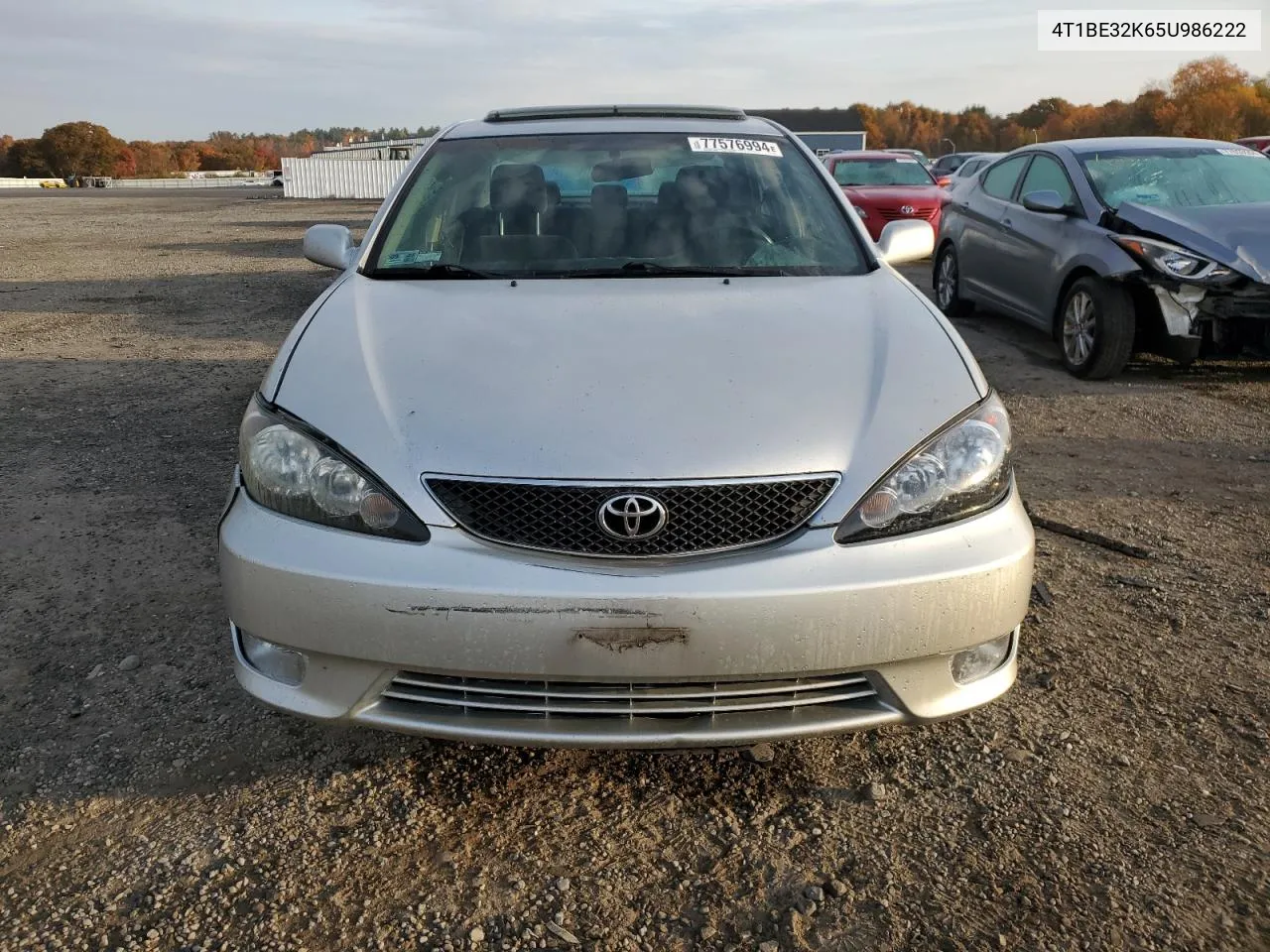 2005 Toyota Camry Le VIN: 4T1BE32K65U986222 Lot: 77576994