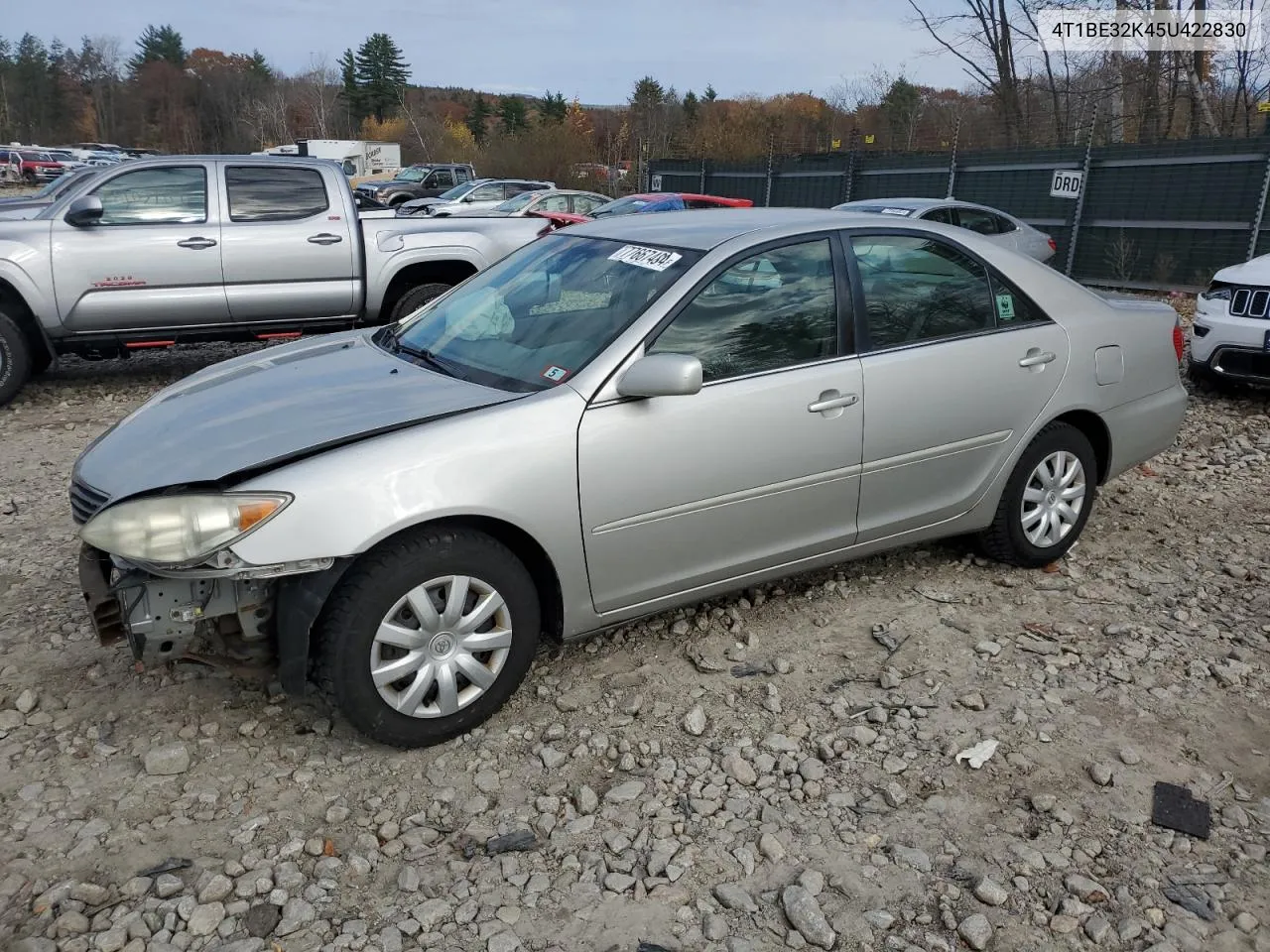 2005 Toyota Camry Le VIN: 4T1BE32K45U422830 Lot: 77667484