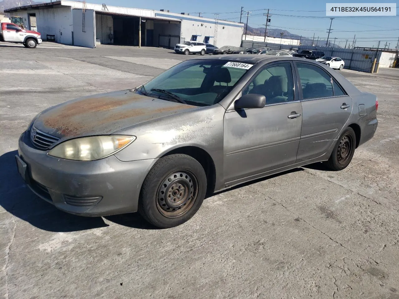 2005 Toyota Camry Le VIN: 4T1BE32K45U564191 Lot: 77668164