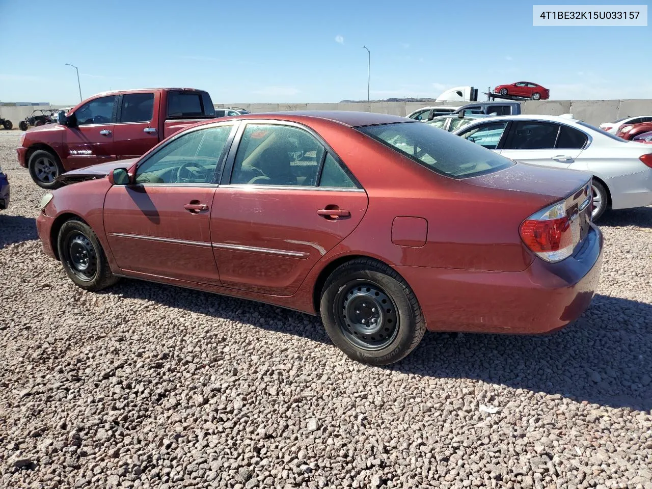 2005 Toyota Camry Le VIN: 4T1BE32K15U033157 Lot: 77847864