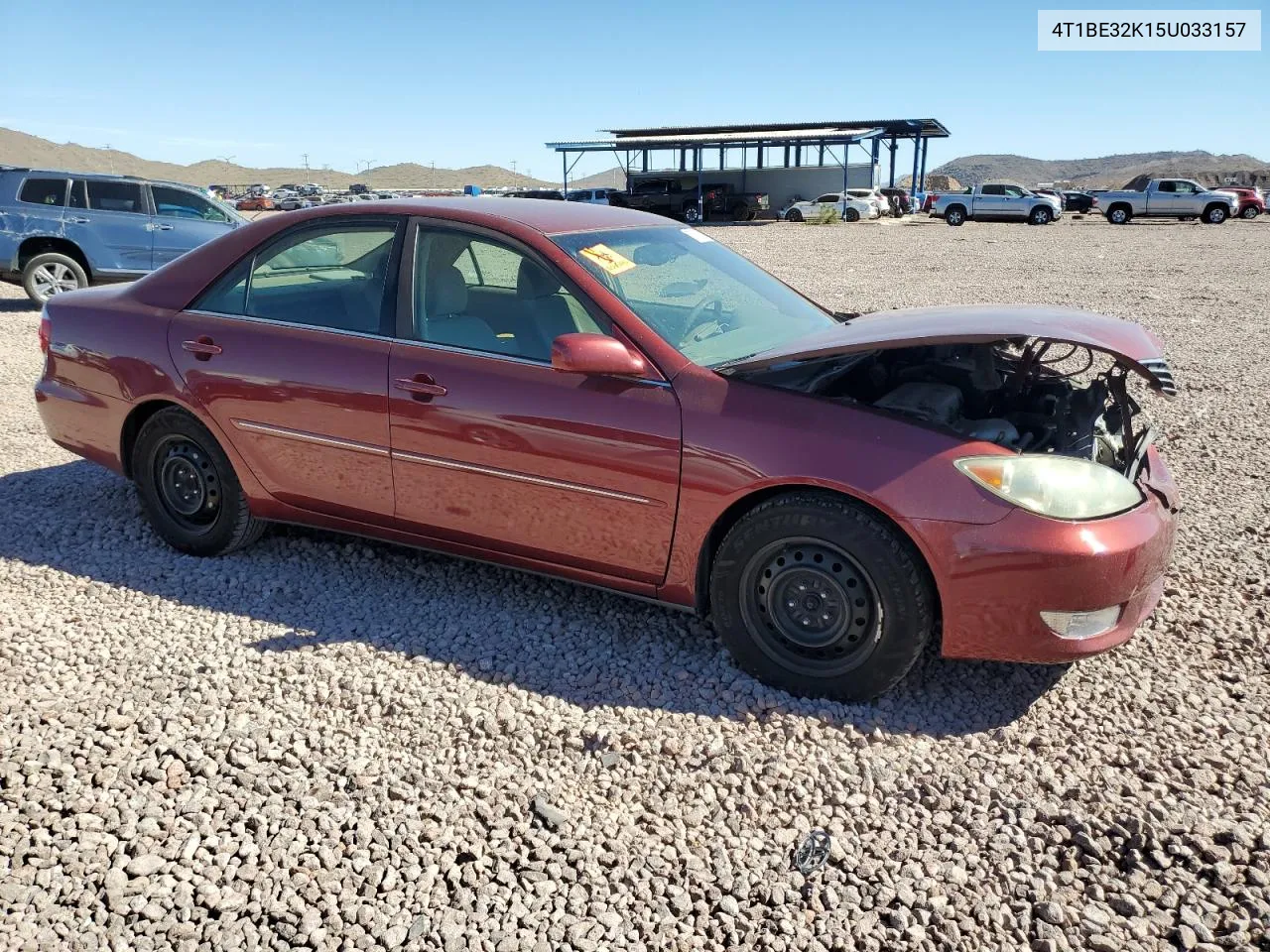 2005 Toyota Camry Le VIN: 4T1BE32K15U033157 Lot: 77847864