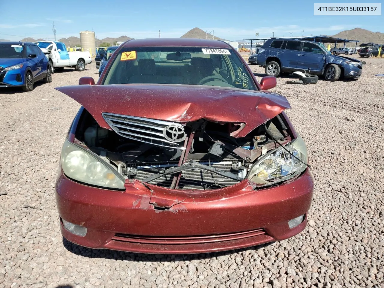 2005 Toyota Camry Le VIN: 4T1BE32K15U033157 Lot: 77847864