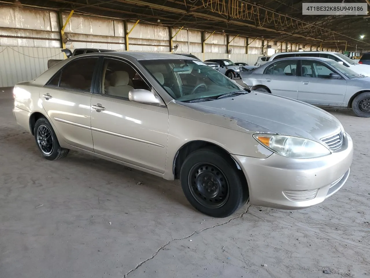 2005 Toyota Camry Le VIN: 4T1BE32K85U949186 Lot: 78010304