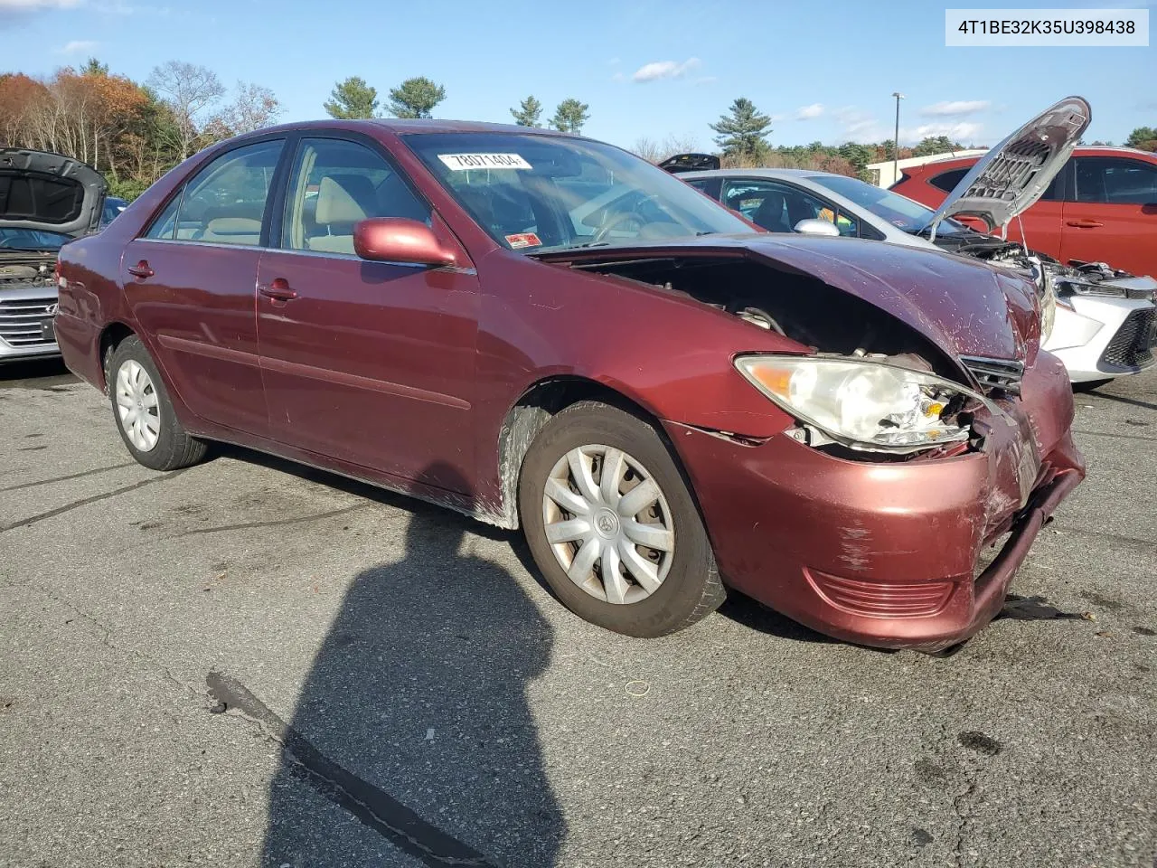 2005 Toyota Camry Le VIN: 4T1BE32K35U398438 Lot: 78071404