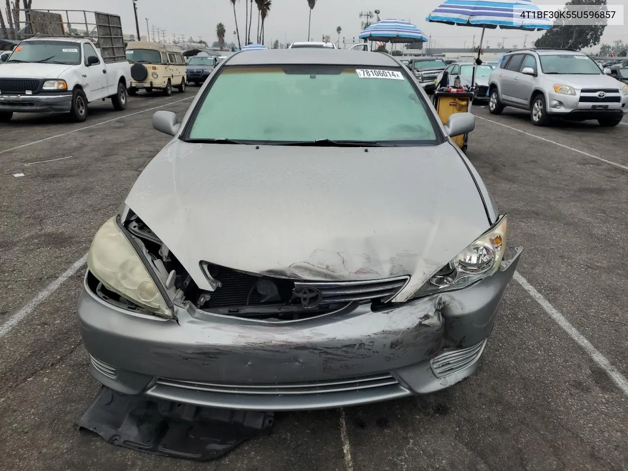 2005 Toyota Camry Le VIN: 4T1BF30K55U596857 Lot: 78106014