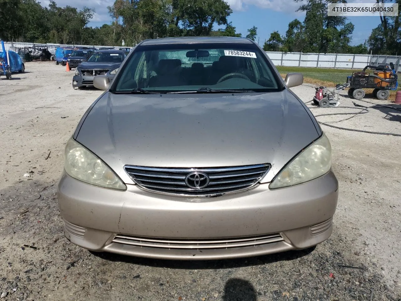 2005 Toyota Camry Le VIN: 4T1BE32K65U040430 Lot: 78583244