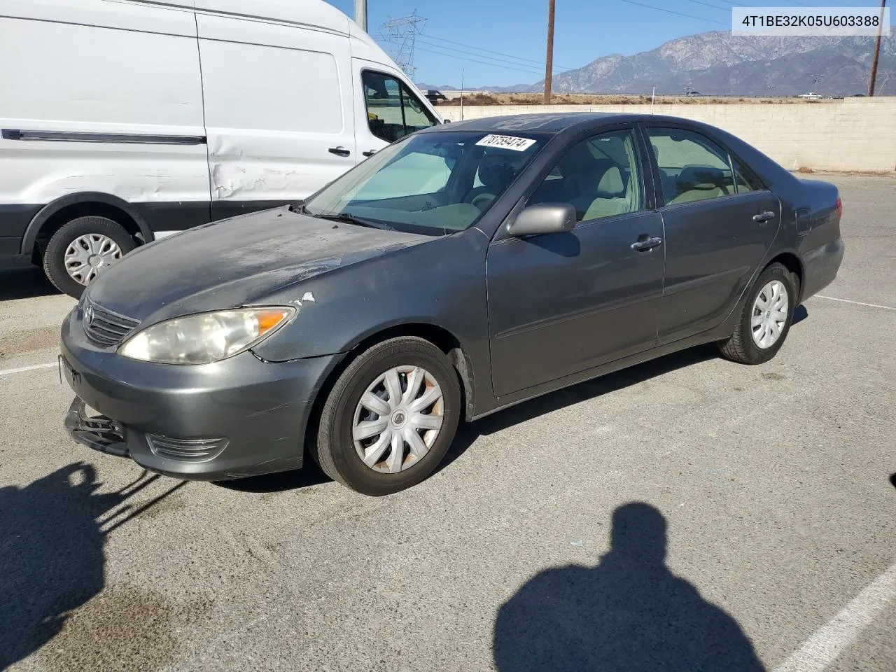 2005 Toyota Camry Le VIN: 4T1BE32K05U603388 Lot: 78759474