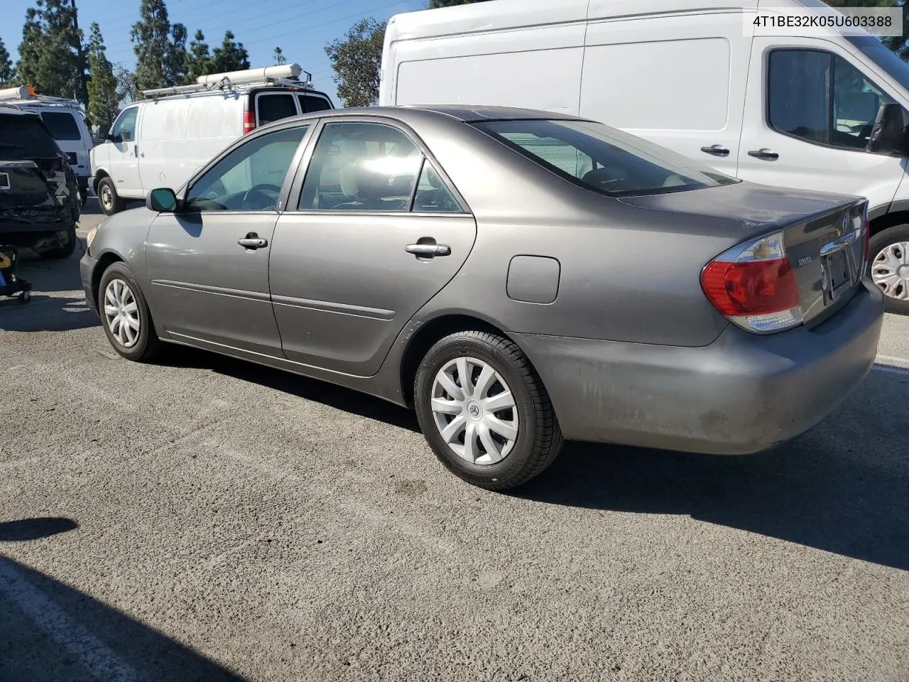 2005 Toyota Camry Le VIN: 4T1BE32K05U603388 Lot: 78759474