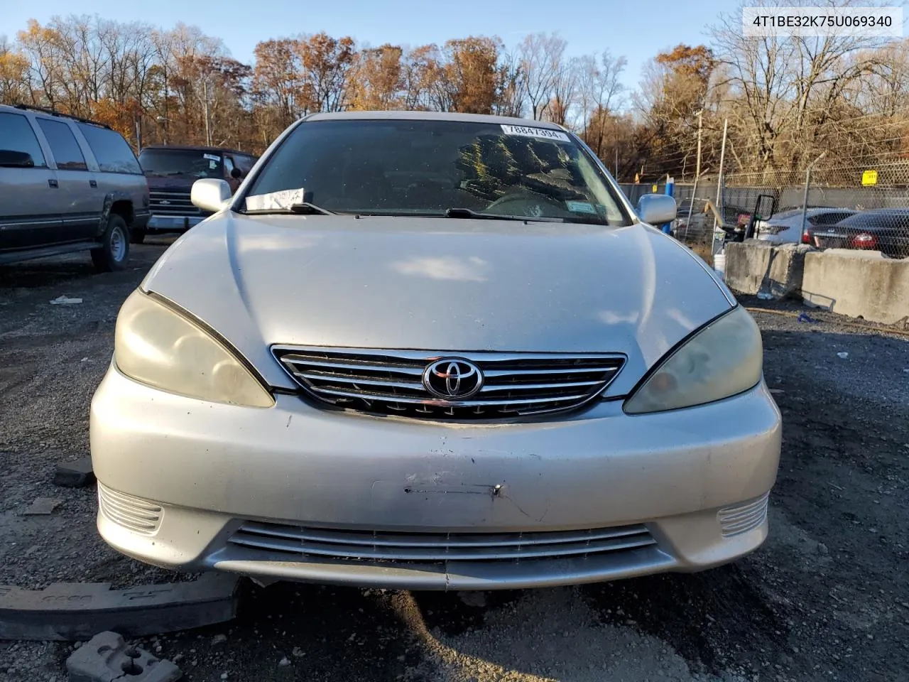 2005 Toyota Camry Le VIN: 4T1BE32K75U069340 Lot: 78847394