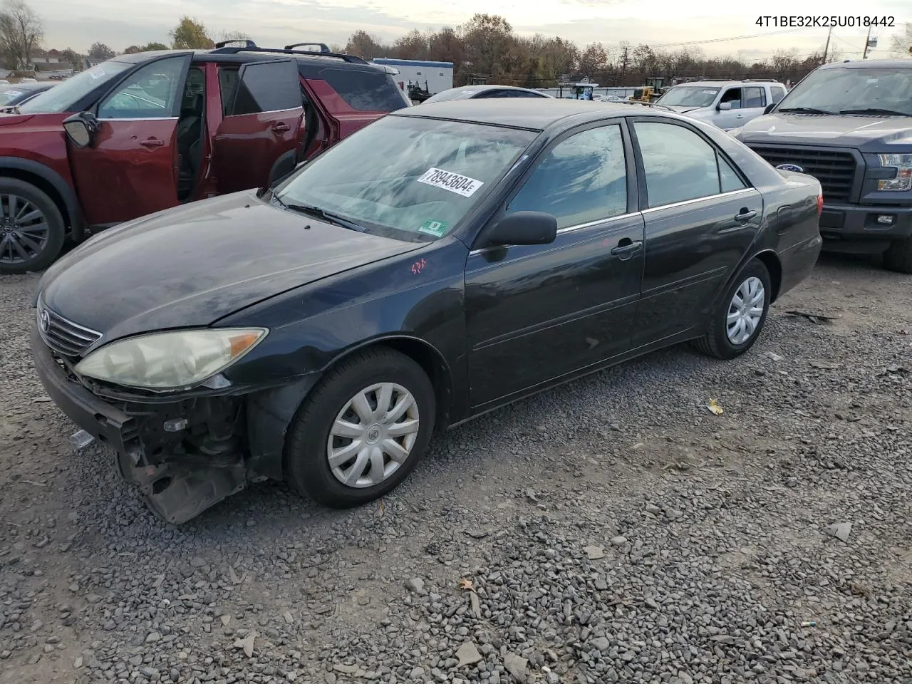 2005 Toyota Camry Le VIN: 4T1BE32K25U018442 Lot: 78943604