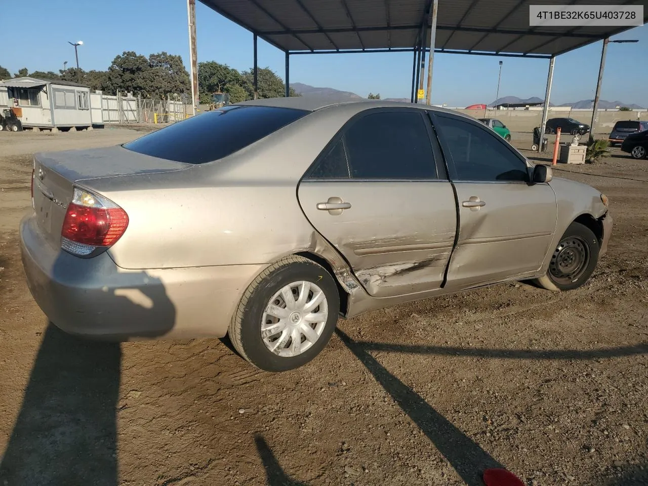 2005 Toyota Camry Le VIN: 4T1BE32K65U403728 Lot: 78986864